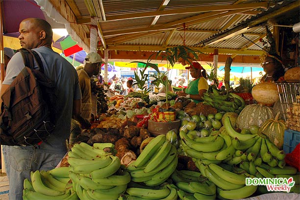Roseau food market