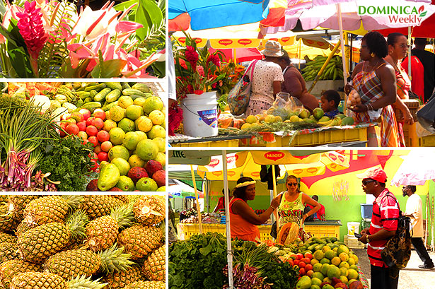 scenes from the Roseau Market in Dominica