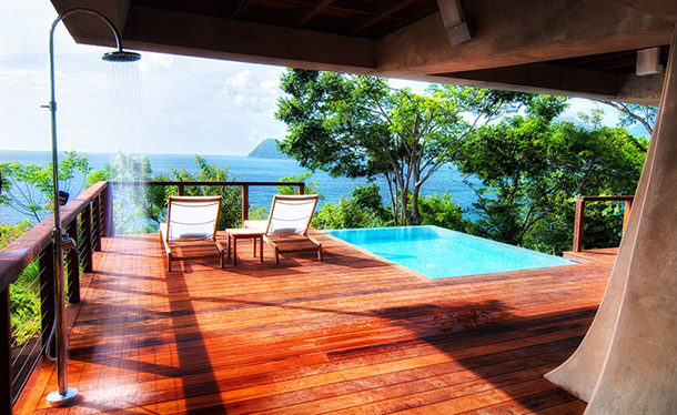 Image of villa t secret bay resort in Dominica