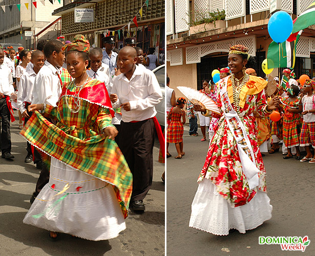 Dominican girls dress in creole in wear